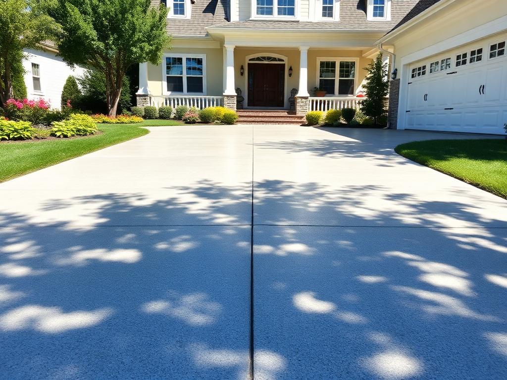 Driveway pressure washing before and after